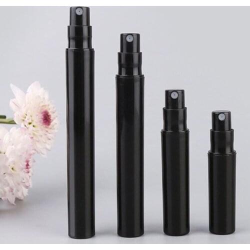 2ml 3ml 4ml 5ml Empty Perfume Mist Black Spray Plastic Bottle Sample Pen Bottle Small Atomizer Sprayer Vial Container Travel Kit