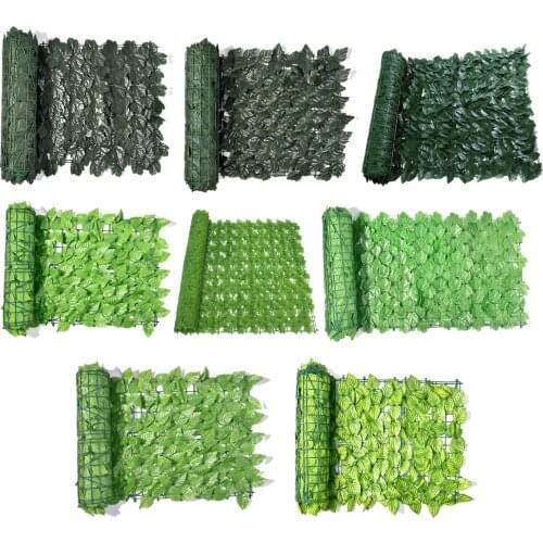 1*3M New Artificial Ivy Leaf Hedge Screening Green Leaf Climbing Vine Rack Privacy Fence Landscaping Garden Fence Balcony Screen