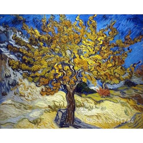 Modern art The Mulberry Tree in Autumn by Vincent Van Gogh paintings for living room Hand painted High quality