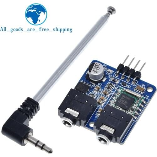 TEA5767 FM Stereo Radio Module For Arduino 76-108MHZ With Free Antenna Reverse Polarity Protection Diode Filtering Sensor
