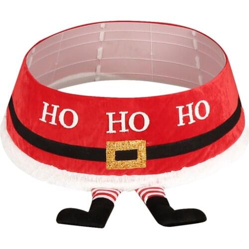 Party Ornaments Christmas DIY Decoration Skirt Tree Mat Holiday Supplies Funny Floor Creative 1PC Festival Props Base Carpet