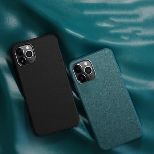 Ultra Thin Leather Phone Case For iPhone 12 12Mini 11 Pro MAX XSMAX XR X XS SE2020 7 8 Plus Slim Soft Silicone Protect Cover