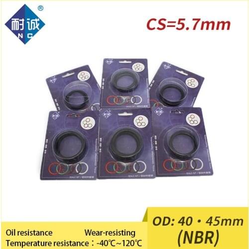 Thickness CS 5.7mm OD 40/45mm Boxed nitrile rubber NBR seal O-ring Waterproof Oil resistant