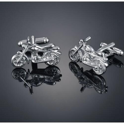 3D Motorcycle Cufflinks for Mens Shirt Brand Cuff Bottons Wedding Cufflink High Quality Business Jewelry Novelty Copper Motor