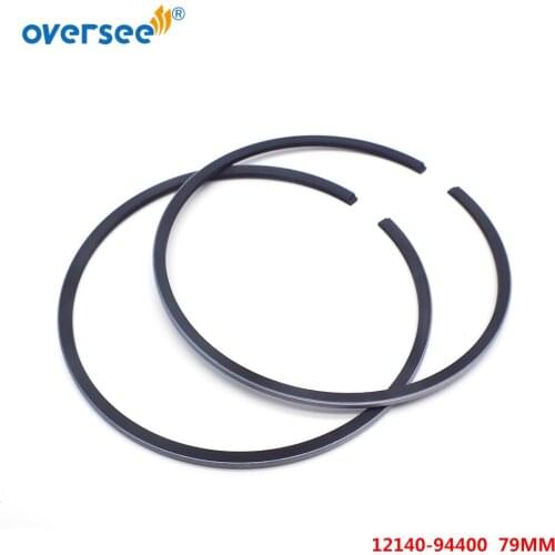 12140-94400 Piston Ring Set STD For Suzuki outboard Motor 2T DT35 DT40 Diameter 79mm