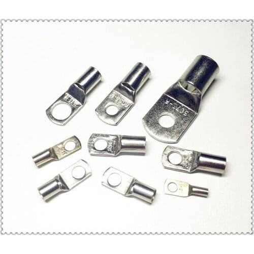 50pcs/Lot SC 2.5-4 4mm Bolt Hole Tinned Copper Cable lugs Battery Terminals