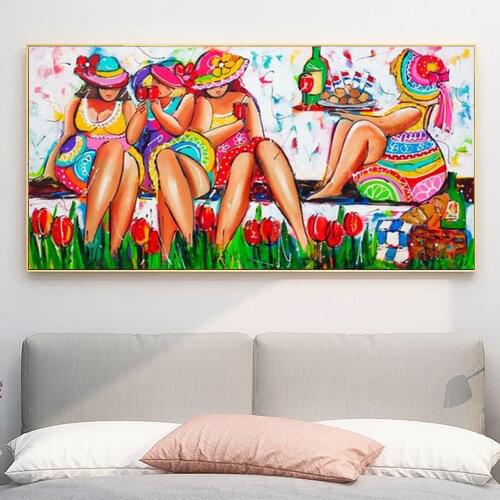Full Square/Round Diamond 5D Diy Diamond Painting "Cartoon Sexy Women, Fat Lady" Embroidery Cross Stitch Mosaic Home Decor Gift