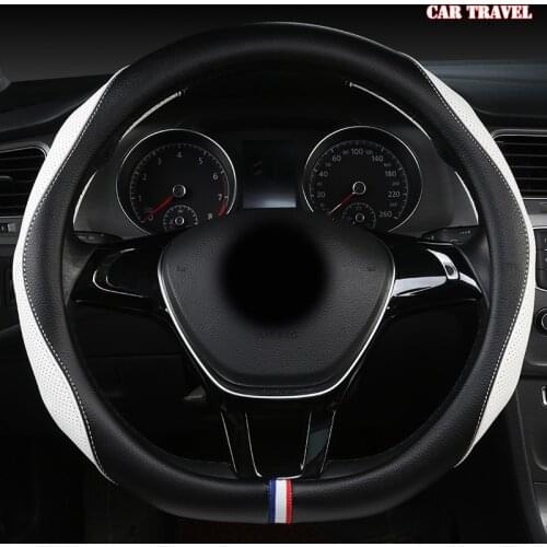 CAR TRAVEL Leather Car Steering Wheel Cover For Perodua Myvi Alza Axia Viva Kelisa Bezza Kancil Aruz Rusa