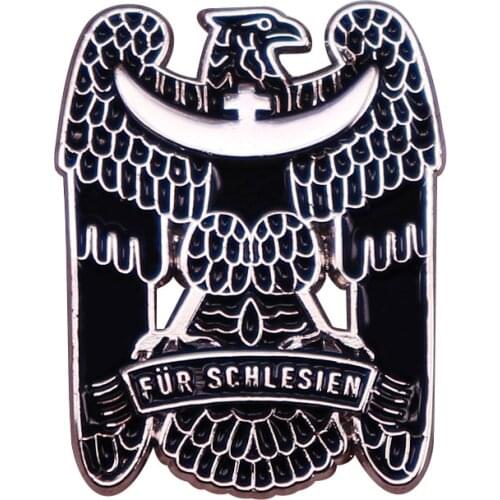Fur Schlesien Enamel Pins WW2 German Military Brooches Metal Medal Prussian Eagle Badges Pin Backpack Accessories Jewelry 2021