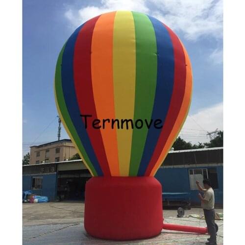 Giant advertising Rainbow Inflatable balloon Promotional Inflatables Ground Balloon for exhibition hot air balloon shape