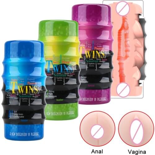Real Vagina and Anal Pussy Dual Channel Male Masturbator Vagina Penis Masturbator Masturbator for Man Gay