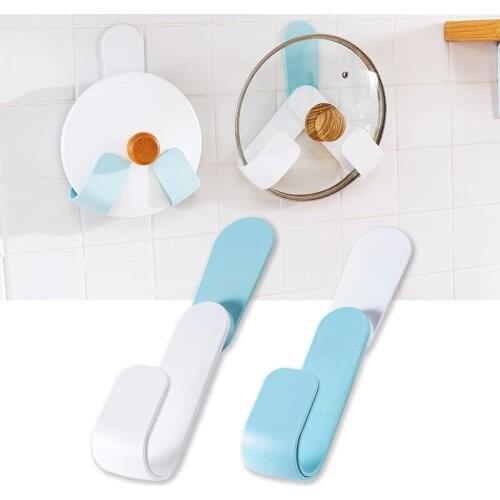 2020 New Folding Pot Lid Organizer Rack Wall Mount Pot Lid Holder Freely Adjustable Pot Lid Holders Pan Rack Kitchen Gadget
