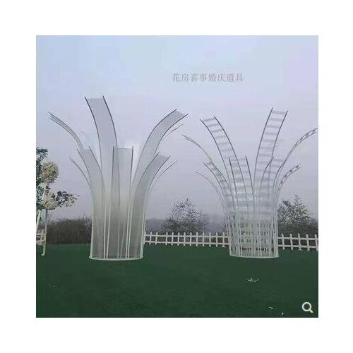 New wedding props free bending sunshine board hotel pillar tree large wedding stage decoration decoration