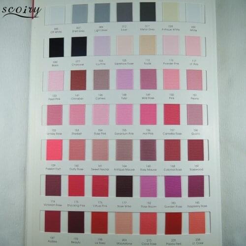 100Yards 6mm 9mm 16mm 20mm 25mm Solid Color Double Face Grosgrain Ribbon Tapes Fits Wedding Party Festivel Decoration YM33