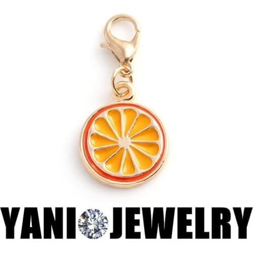 20pcs/lot Free Shipping DIY Zinc Alloy Orange Charms Pendant Crafts Jewelry Accessory Finding Charms