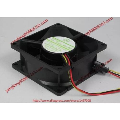 Sanyo Denki 109P0815H2M03 DC 15V 0.13A 3-Wire 80x80x32mm Server Cooling Fan