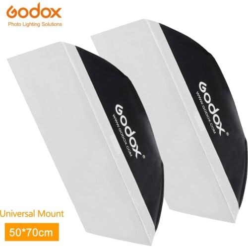 2pcs Godox 20"x27" / 50x70cm Photo Studio Softbox Soft Box with Universal Mount for K-150A K-180A E250 E300 Studio Flash Strobe