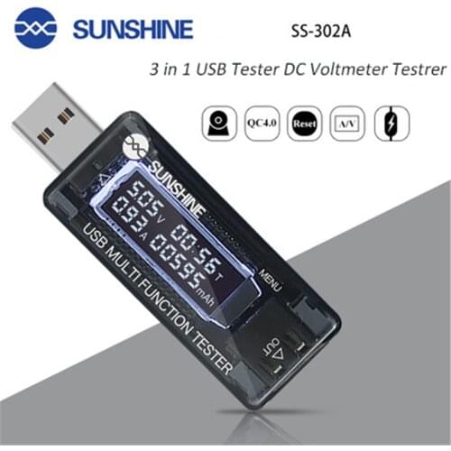 Wozniak USB voltage current tester charger cable safety inspection table cell phone repair tools