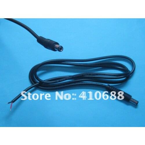 1000 pcs DC Power Plug Male Connector 5.5x2.1mm With Cord Cable 200cm 22AWG