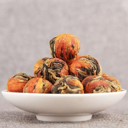 2021 Dianhong Lily Dragon Pearl Dian Hong Handmade Kungfu Honey Incense Black Chinese Tea