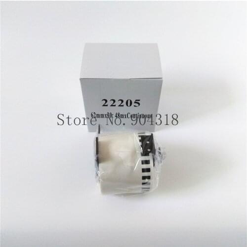 60 x Rolls Brother DK 22205 DK-22205 DK22205 DK-2205 DK 2205 DK2205 Compatible Continuous Thermal Labels 62mm x 30.48m