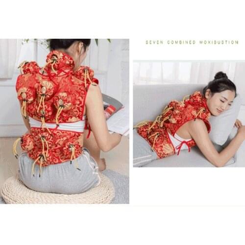 7 pcs copper/steel moxa box household Moxibustion massage coat for hot pack fumigation use