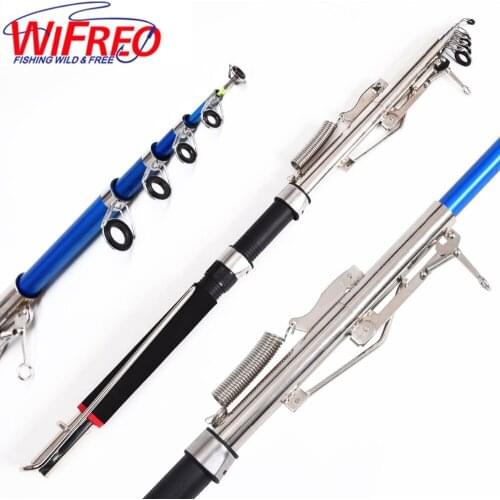 1.5m 1.8m 2.1m 2.4m 2.7m Automatic Fishing Rod Sea River Lake Pool Fishing Pole Device With Stainless Steel Hardware