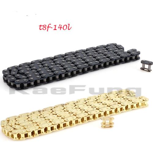 T8F chain 140 links with Spare Master Link For 2 stroke 47cc 49cc Mini Dirt Pocket Bikes Minimoto ATV Motorcycle