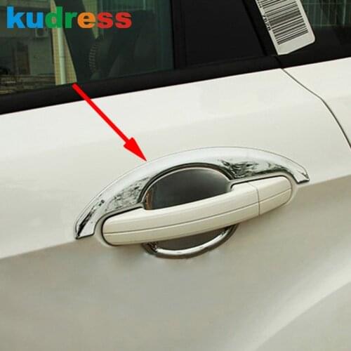 For Ford Escape Kuga 2013 2014 2015 ABS Chrome Outer Side Door Handle Bowl Cover Trim Frame Covers Car Styling Accessories 4pcs