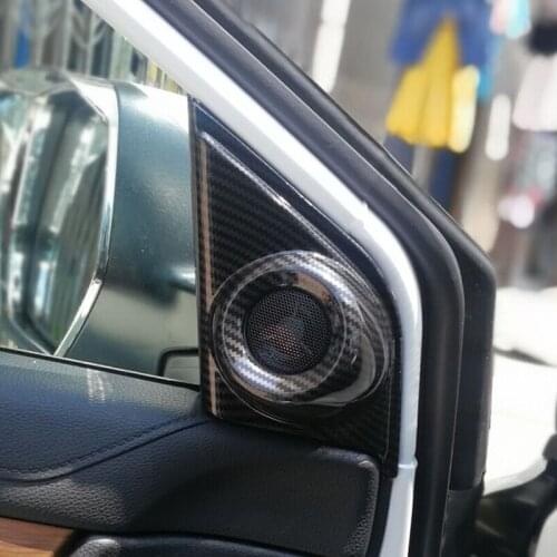 For Honda CR-V CRV 2017 2018 Accessories Auto Interior Door Triangle Stereo Speaker Frame Cover Trim Sticker Car Styling