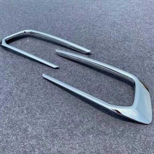 For Honda Passport 2019 2020 2021 Front Fog Light Frame Foglight Lamp Ring Cover Protector Sticker ABS Chrome Car Accessories