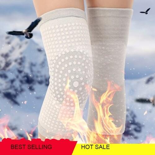 Elastic Knee Tourmaline Self Heating Support Brace Kneepad Volleyball Adjustable Knee Pads Basketball Safety Guard Strap