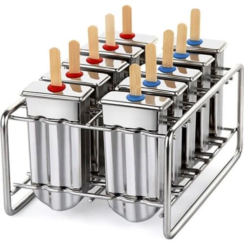 Stainless Steel Popsicle Mold Rack Popsicle Lollipop Mold Homemade Ice Cream Mold