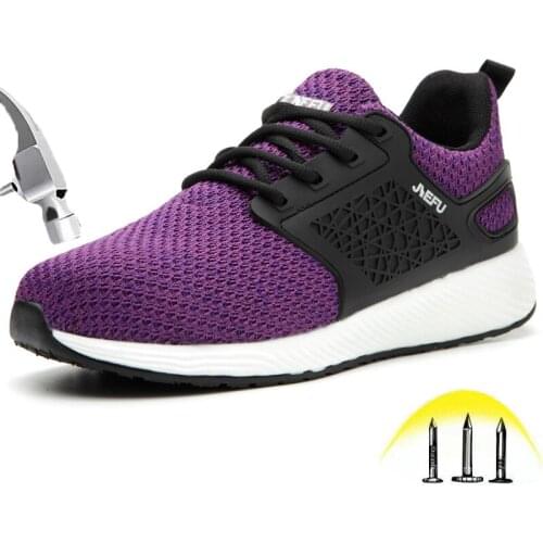 Composite Steel Toe Shoes Men Safety Work Sneakers Outdoor Lightweight Breathable Industrial Construction Puncture Proof Boots