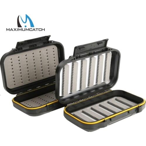 Maximumcatch OR Fly Box Waterproof Easy Grip Foam&Slit Foam Plastic Fly Fishing Box