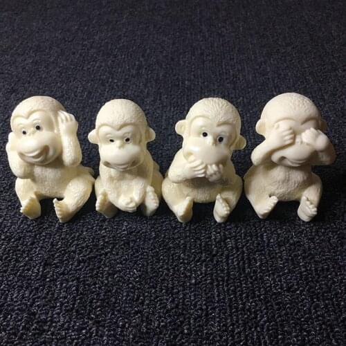 Creative Monkey Sculpture Statue lovely don’t see, don’t listen, don’t speak, don’t move Home living room decoration figurines