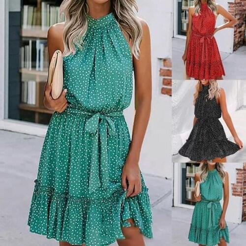 Summer Long Dress Ruffle Polka Dots Elegant Ladies Off Shoulder Fashion Dress Sundress Casual Vacation Dress Clothes For Women