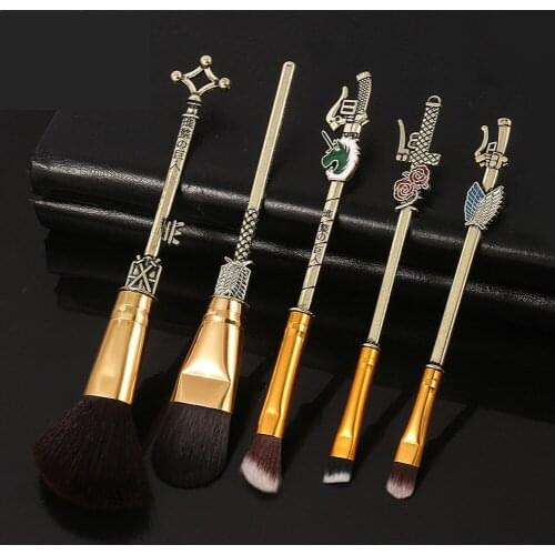 2020 Makeup Brush Set Classic Anime Makeup Brush Tool Face Cosmetic Powder Highlight Blending Eyebrow Eyeshadow Brush Kit