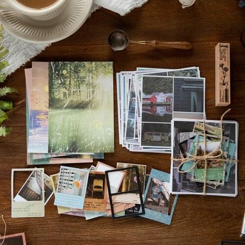 Dimi 42 Pcs Story of time Stationery Sticker Pack DIY Scrapbooking Diary Vintage Decoration Collage Material Sticker in Notebook