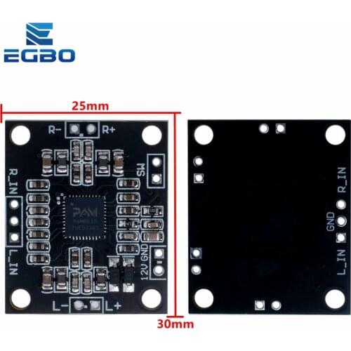 1PCS EGBO PAM8610 2x15W amplifier board digital two-channel stereo power amplifier board miniature