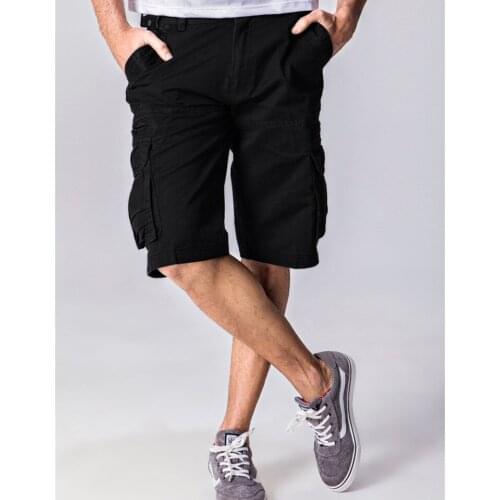 Mens Military Cotton Cargo Shorts Large Size Outwear Casual Breeches Summer Tactical Shorts Black Army Green Trousers Male