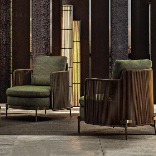 Nordic Outdoor Balcony Apartment Sofa Simple Hotel Villa Garden Courtyard Lounge Chair Household Furniture Designer Leisure Sofa