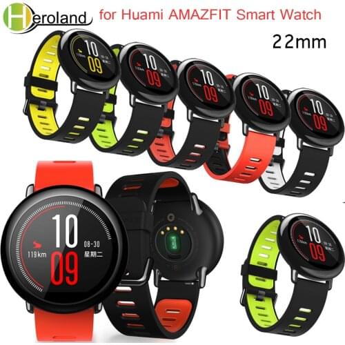Replacement Silicone Watch Band For huami Amazfit Stratos 2 2S 3 Pace / GTR 47mm Smart Bracelet Wrist Strap 22cm Watchbands belt
