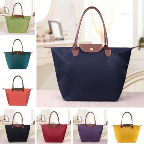 2021 Women Tote Shoulder Bag Fashion Mommy Shopper Bag Handbag Oxford Cloth Beach Folding Storage Bags For Women