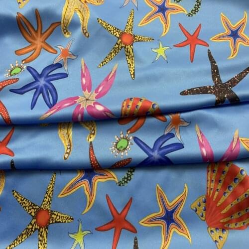 Spring and Summer Hot Brand Clothing Printing Fabric 100% Polyester Textile Fabric for Mens Shirt Accessories DIY Sewing