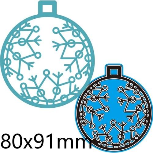 Cutting Dies Round Decoration III New for Decoration Scrapbooking Stencil Paper Craft Album Template 80*91mm