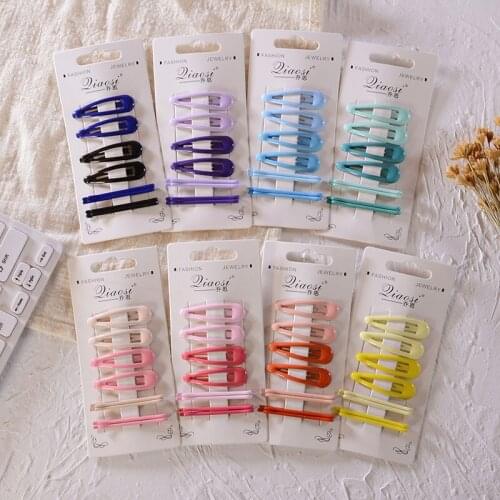 1Set Cute Candy Colors Dripping Hairpins Clip Girls Children Hair Clip Pin Barrette Accessories Women Kids Hairgrip Headdress