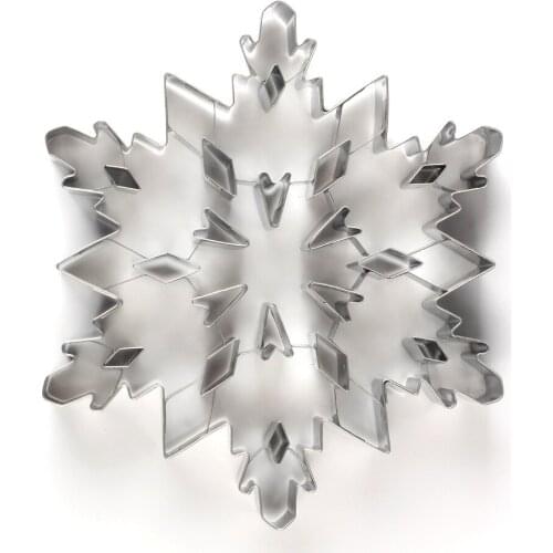 1PC 3D Snowflake Cookie Cutter DIY Pastry Fondant mold Stainless steel Sugarcraft Cake Mold Decorating Frame Cutters PJ 009