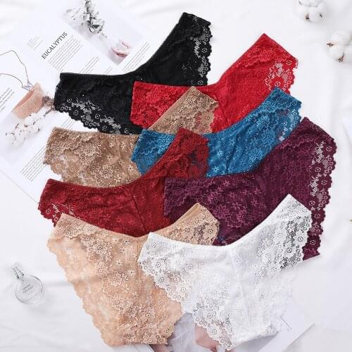 Sexy Hollow Underwear Ultra-Thin Underwear Womens Underwear New Low-Waist Soft Underwear Underwear Sexy Lace Underwear 1PC