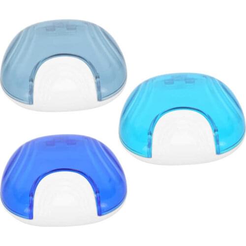 1Pc False Teeth Orthodontic Retainer Case Mouthpiece False Teeth Storage Box Waterproof Denture Bath Container Dental Oral Care